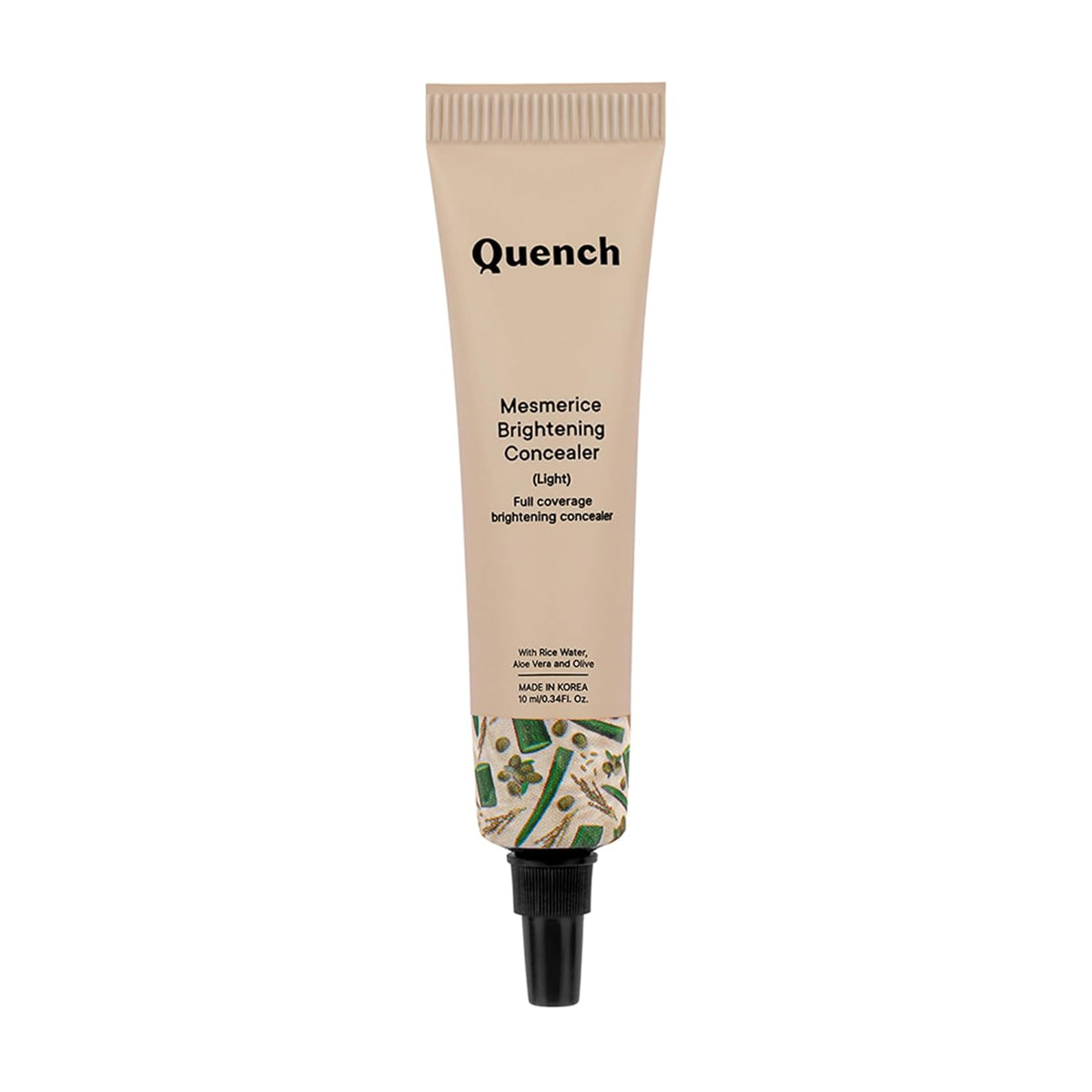 Quench Brightening Concealer with Rice Water & Aloe Vera (Medium)| Conceals Dark Circles & Brightens Under Eyes, 10ml - 1