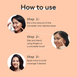 Quench Brightening Concealer with Rice Water & Aloe Vera (Medium)| Conceals Dark Circles & Brightens Under Eyes, 10ml - 8