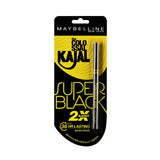 Maybelline New York Kajal Pencil, Super Black, Intense Colour, Sharp Definition, Long-Lasting, Colossal Kajal, 0.35G, Matte Finish - 1