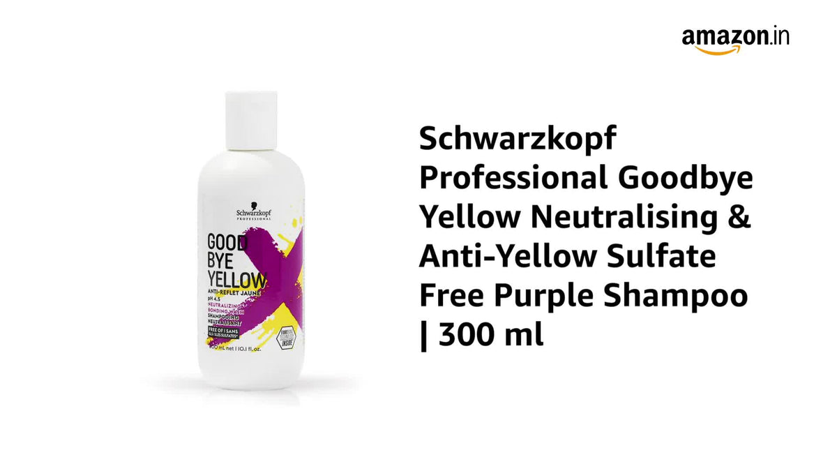 Schwarzkopf Professional Goodbye Yellow Neutralizing Shampoo pH 4.5 (1000ml) - 3