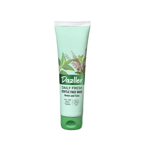 Dazller Daily Fresh Gentle Face Wash – Neem & Tulsi, 100g Daily Use, All Skin types, Anti-microbial, Vegan, Cruelty-free - 1