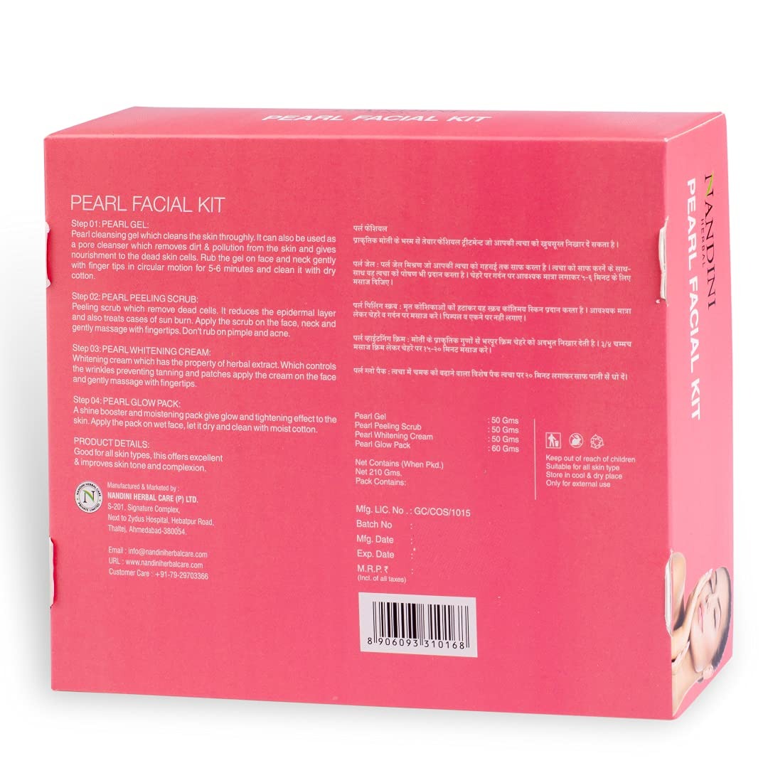 Nandini Herbal Pearl Facial Kit, 170g - 3