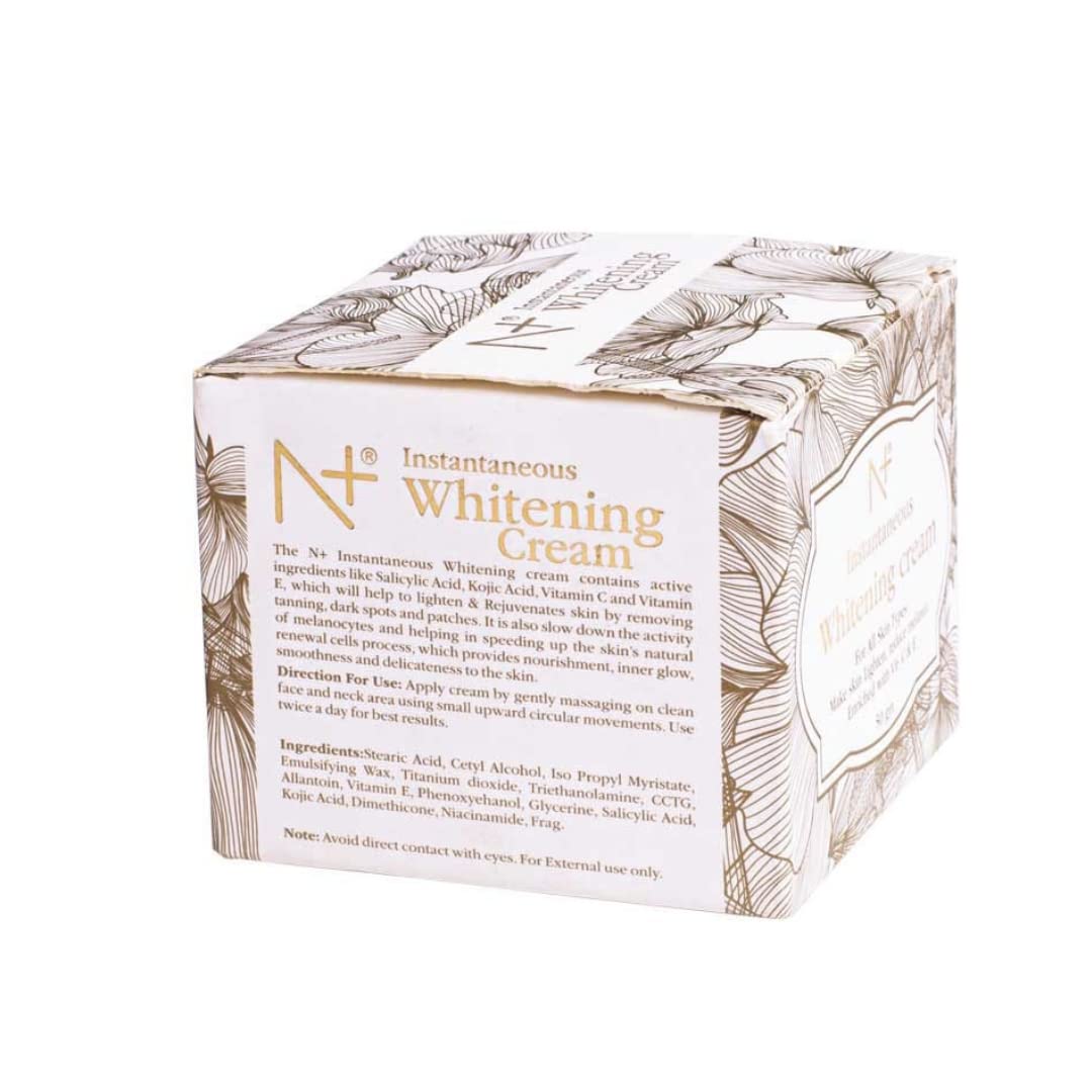 N Plus Whitening Cream - Make Skin Lighten, Reduce Melanin - Enriched with Vitamin C and E - 4