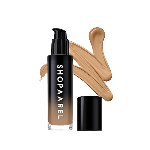 SHOPAAREL Liquid Foundation Full Coverage, Hyderdating Matte Finish Foundation for face make up, Water-Resistant, All Day Coverage30ml (1,3,4,5,6,) - 9