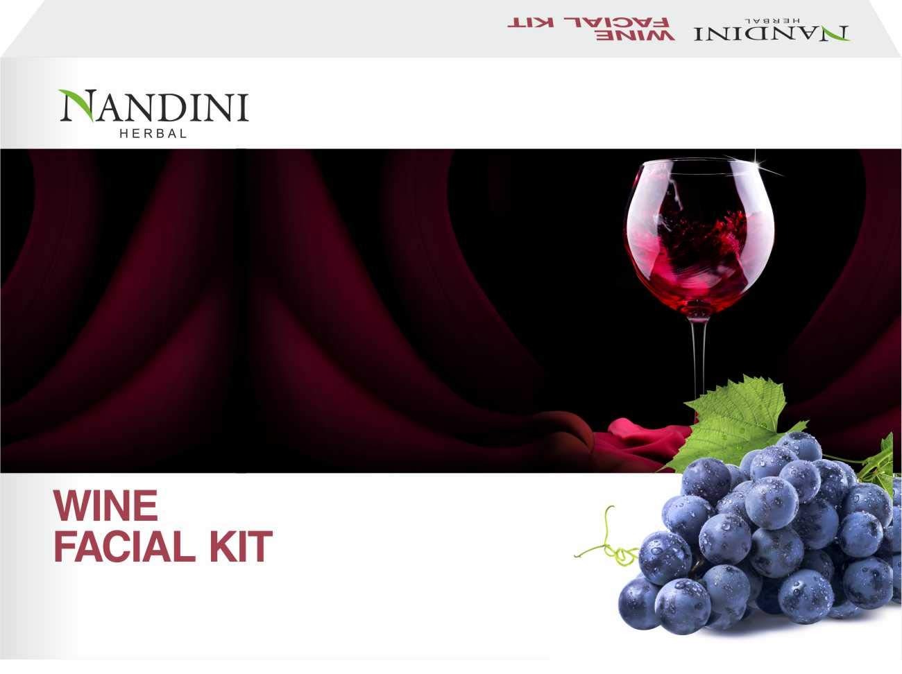 Nandini Herbal Wine Facial kit 260g - 1