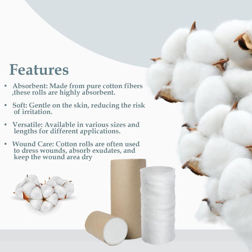Absorbent Cotton Roll (500g) – Ultra Soft for Makeup Removal & Medical Use - 2