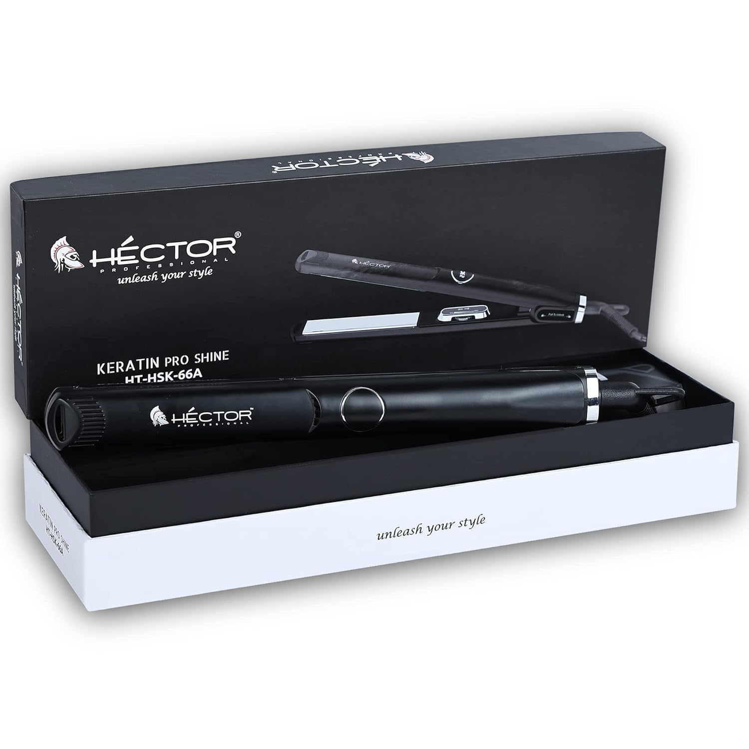 HECTOR Keratin Pro Shine HT-HSK-66A Hair Straightener, Black - 5