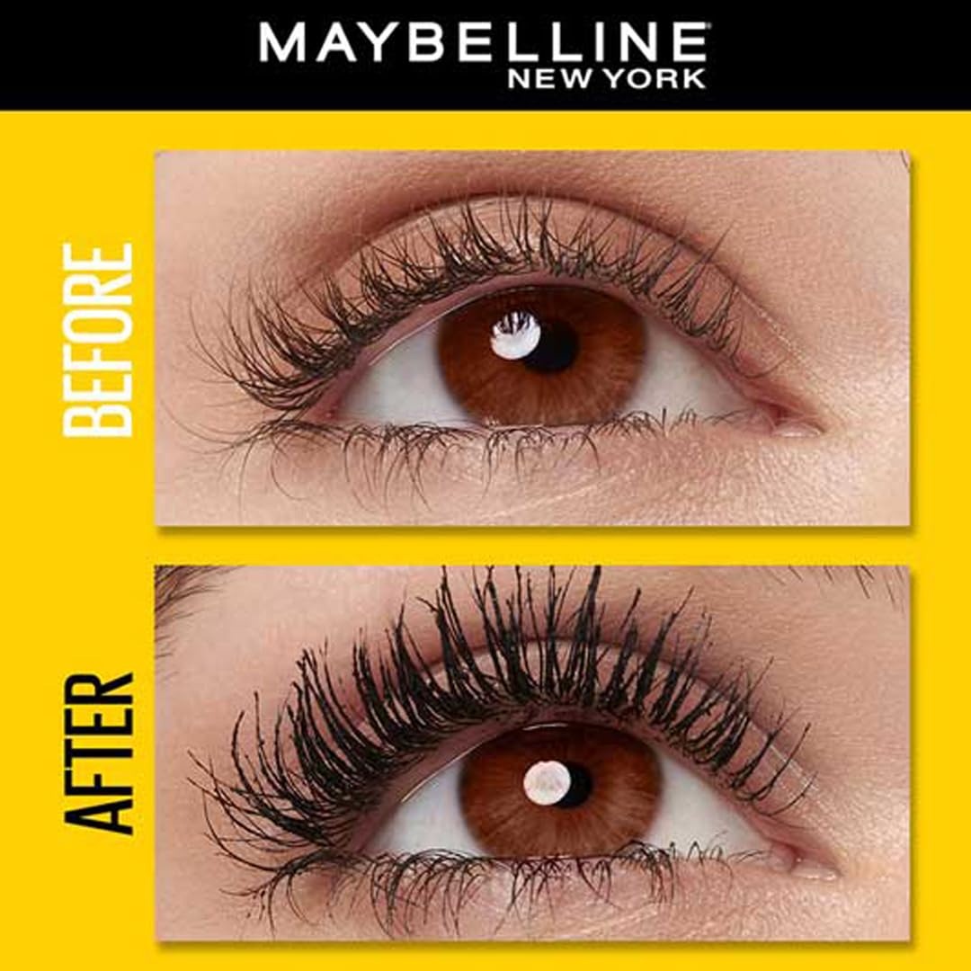 Maybelline New York Volume Express Colossal Mascara - Volumizing &amp; Lengthening, Washable, Black - 4