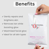 O3+ Bridal Facial Kit for Radiant & Glowing Skin - Suitable for All Skin Types (60g+69ml, Single Use) - 2
