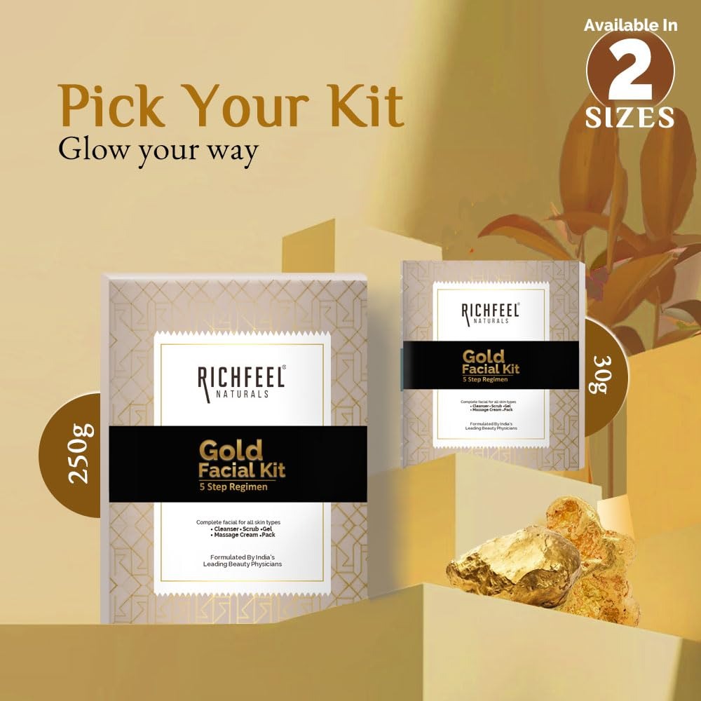 Richfeel Gold Facial Kit - 5 x 50g - 5