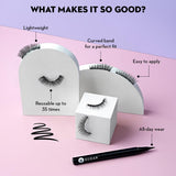 SUGAR Cosmetics Maximeyes Drama Magnetic Eyelashes & Eyeliner Powder - 01 Genuine - 3