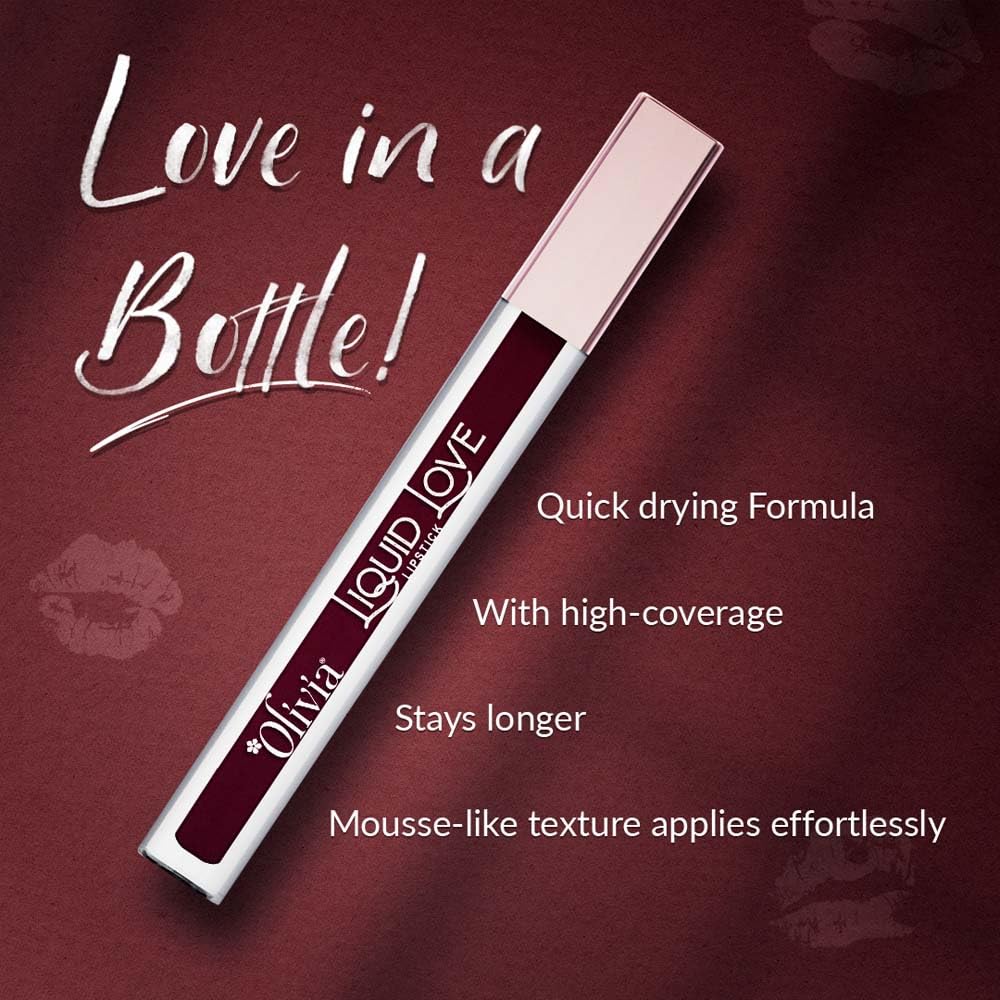 Oliva Liquid Lipstick | 12HR Long-lasting Matte Lipstick (1 to 12) - 6