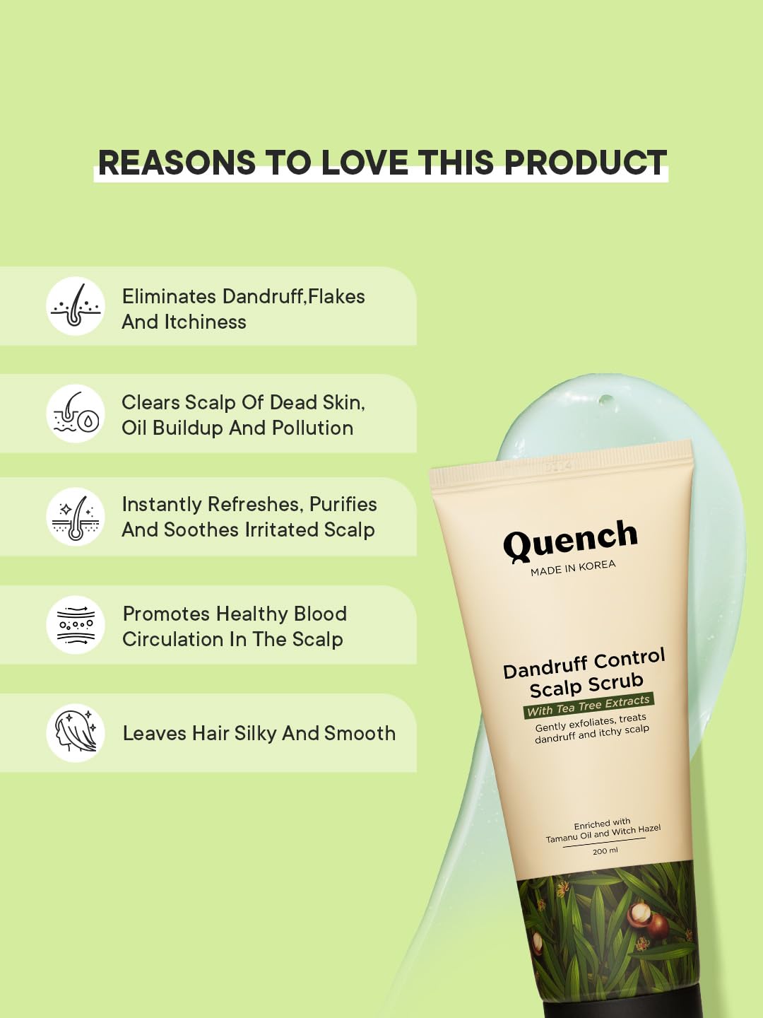 Quench Dandruff Control Scalp Scrub - 200ml - 3