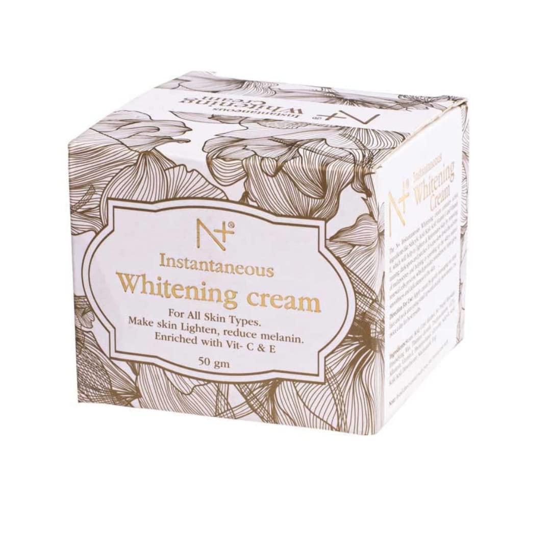 N Plus Whitening Cream - Make Skin Lighten, Reduce Melanin - Enriched with Vitamin C and E - 3