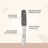 TRITON Professional Laser Cut Nickel Plate Foot Scraper for Smooth Feet - 3