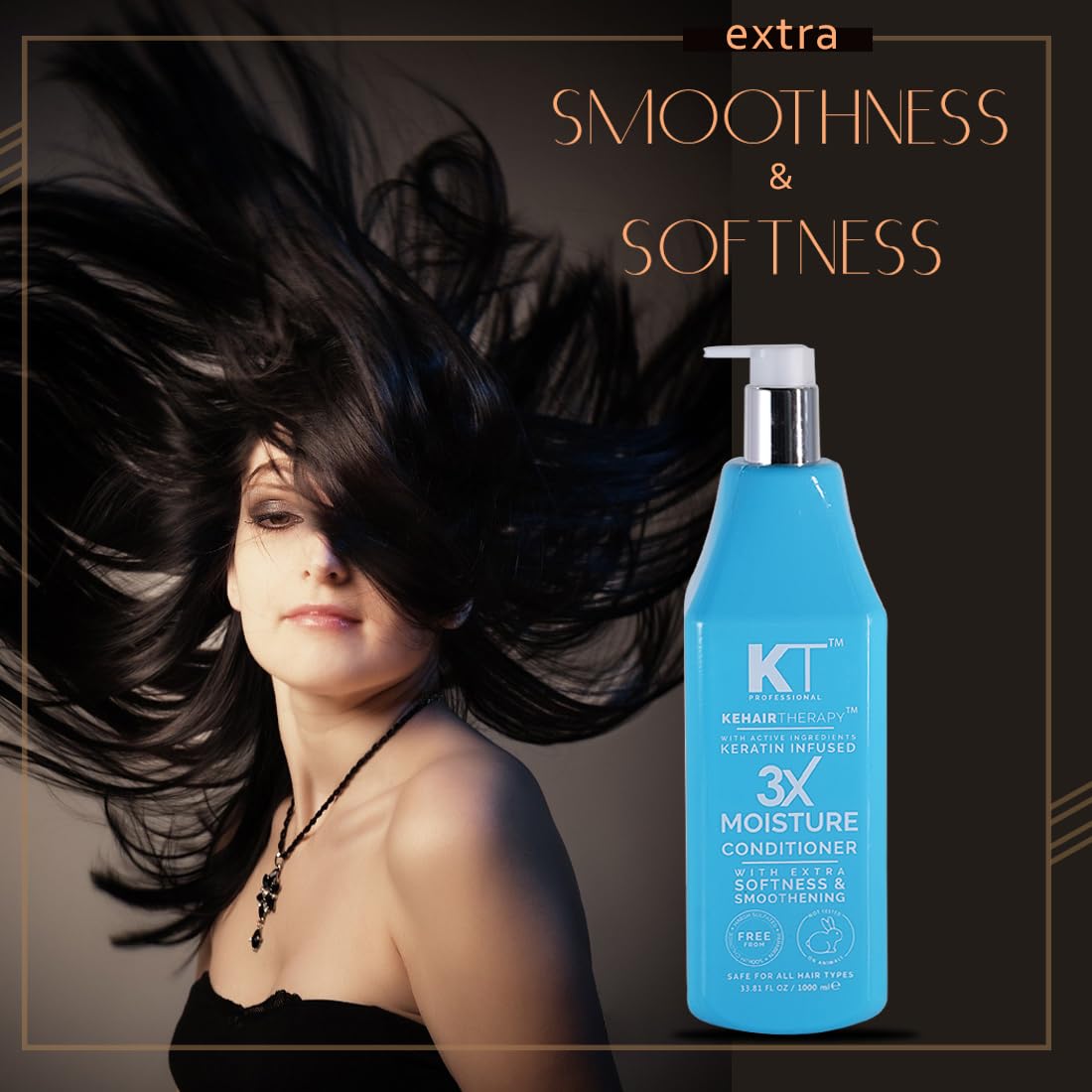 KEHAIRTHERAPY KT Professional 3X Moisture Conditioner (1000 ML) - 6