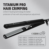 Hector Professional Titanium Pro Hair Crimper – 220g - 8