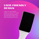 Double-Sided Curved Foot File & Callus Remover for Smooth Feet (Grey) - 4