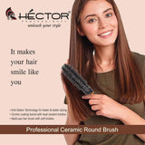 Hector Professional Heat-Resistant Nylon Bristles Brush Set (Set of 5) | Anti-Static Technology | Salon & Home Use - 4