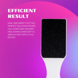 Double-Sided Curved Foot File & Callus Remover for Smooth Feet (Grey) - 6