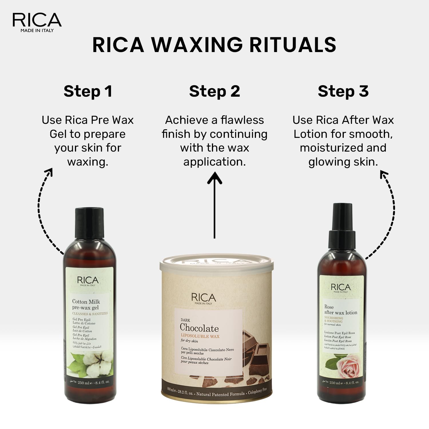 Rica Dark Chocolate Liposoluble Wax 800Ml - 4