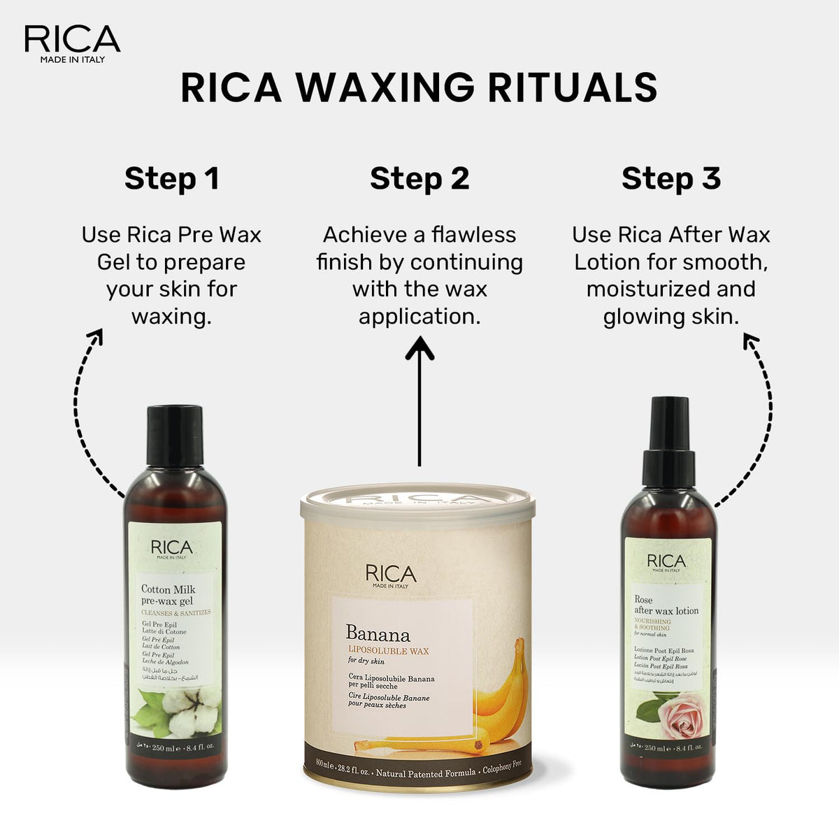 Rica Banana Liposoluble Wax 800ml - 3