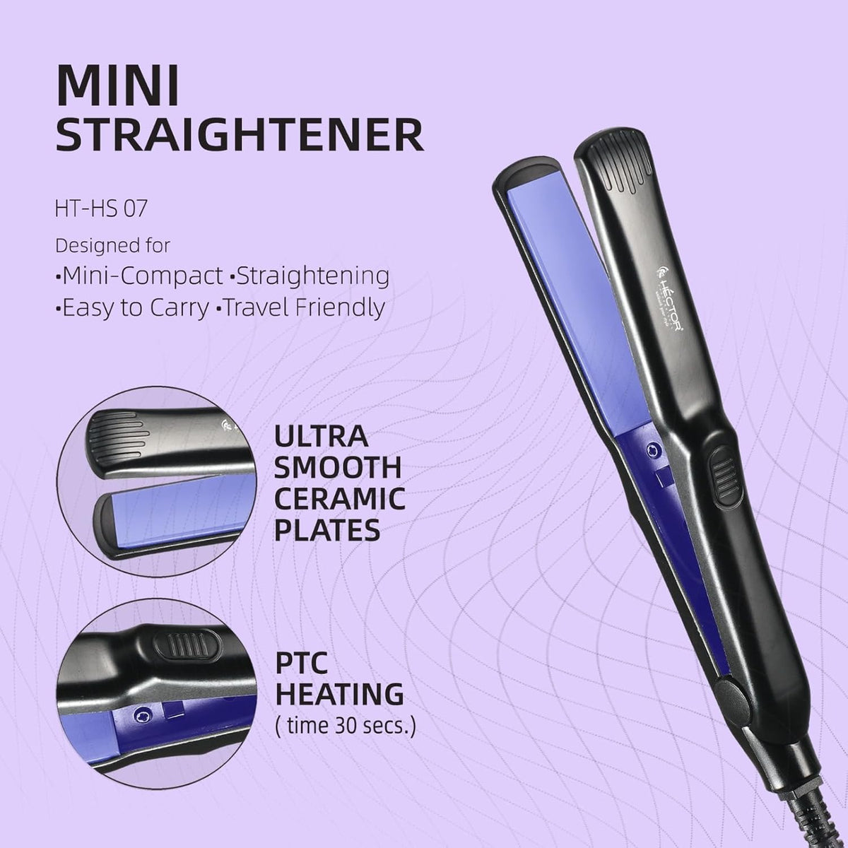 Hector Mini Hair Straightener - 7
