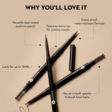 SUGAR Cosmetics Arch Arrival Brow Definer (02 Taupe Tom, 03 Woody Scooby, 04 Felix Onyx) - 4