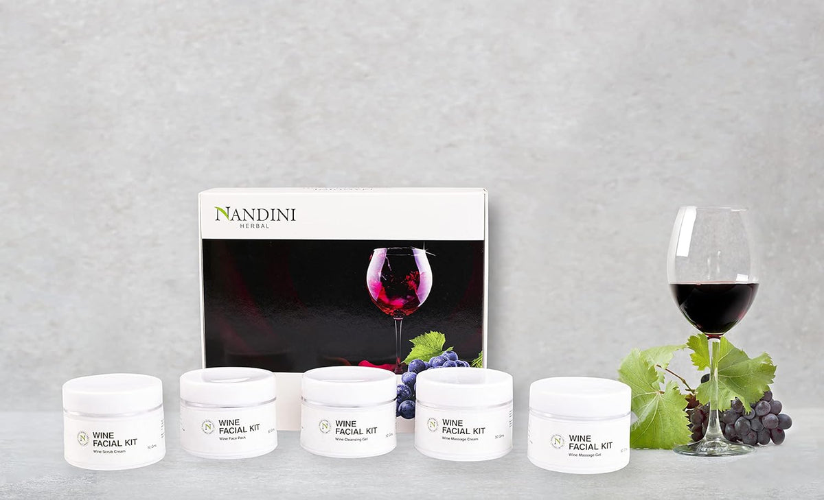 Nandini Herbal Wine Facial kit 2100gms - 4