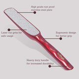 TRITON Professional Dual-Sided Foot Scraper & Callus Remover - Deep Red - 2