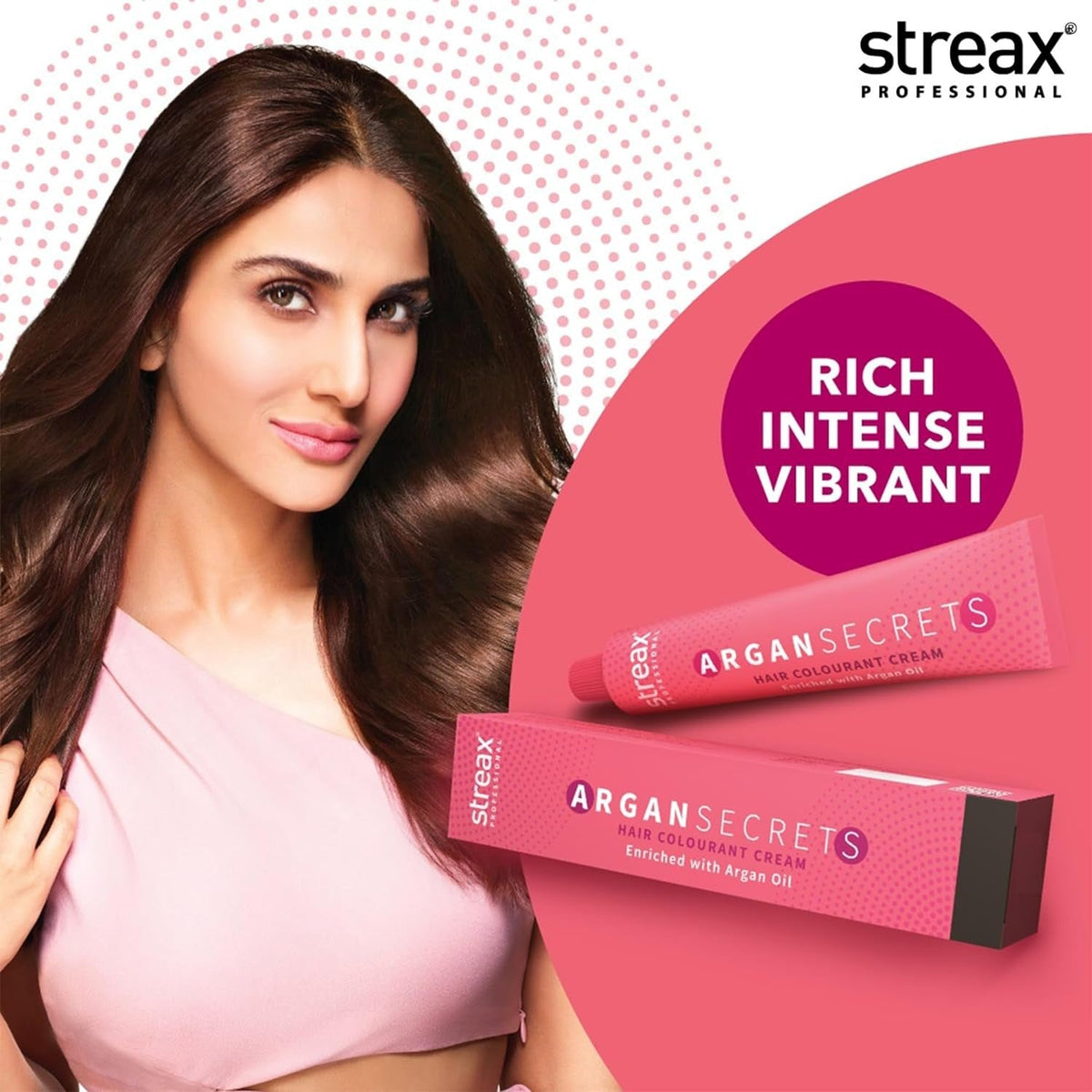 Streax Professional Argan Secrets Permanent Hair Colourant Cream - Brown 4 (Enriched with Argan Oil) 60 gm - 2