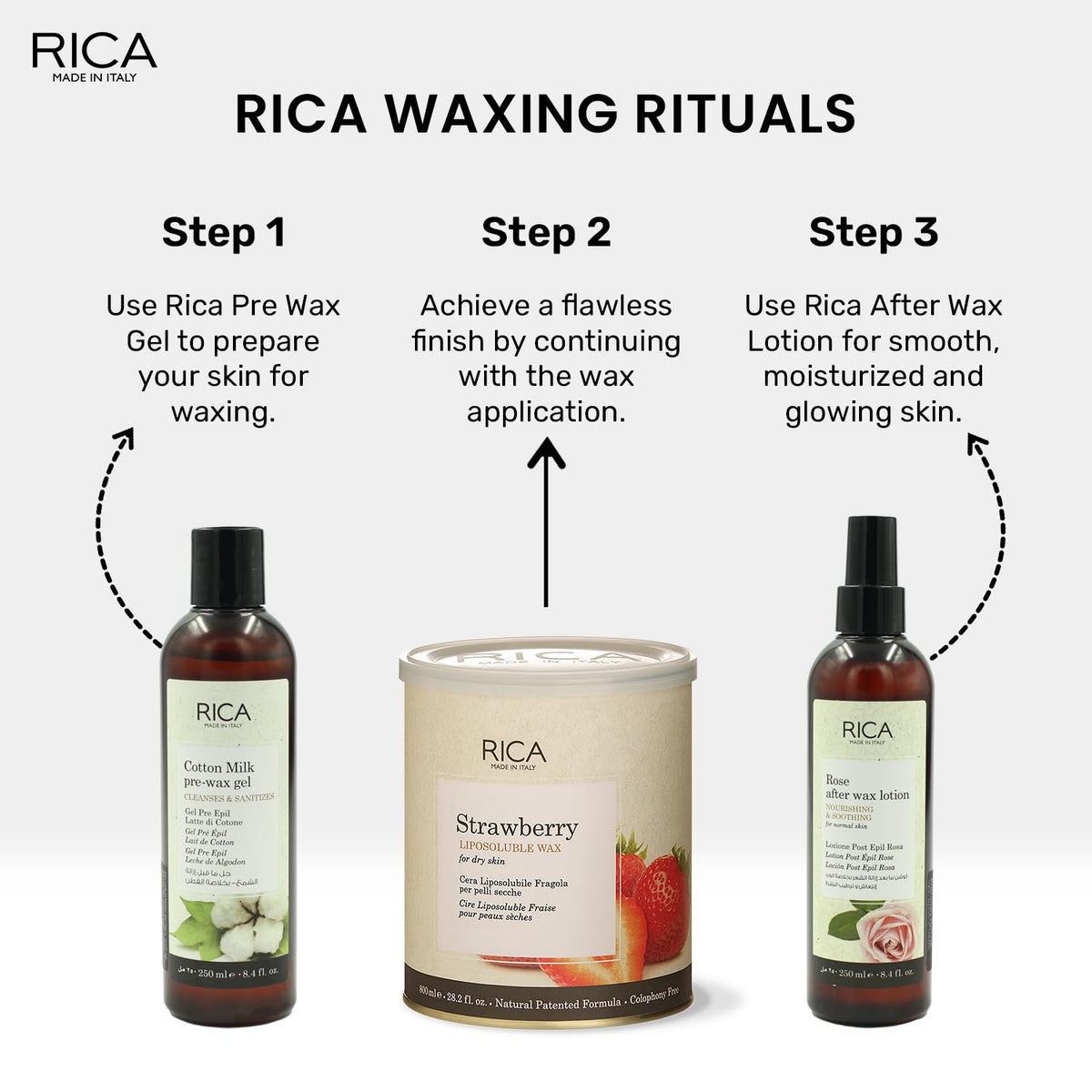 Rica Strawberry Liposoluble Wax 800ml - 4