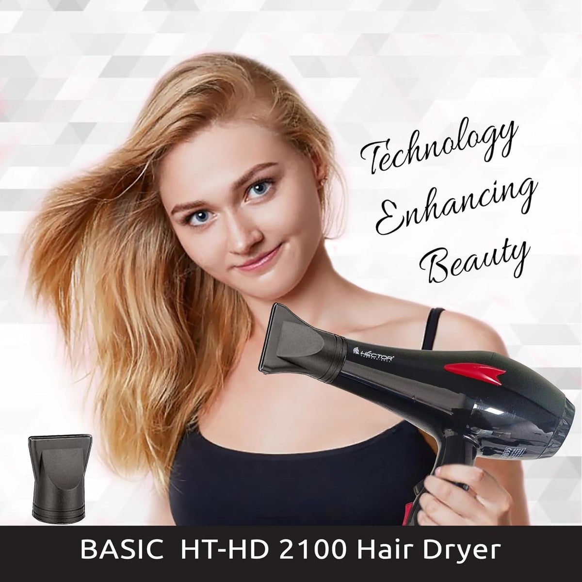Hector Basic Hair Dryer | Compact & Efficient Hair Styling Tool - 6