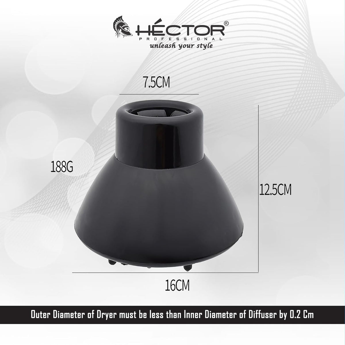 Hector Professional Diffuser for Hair Dryer - 2