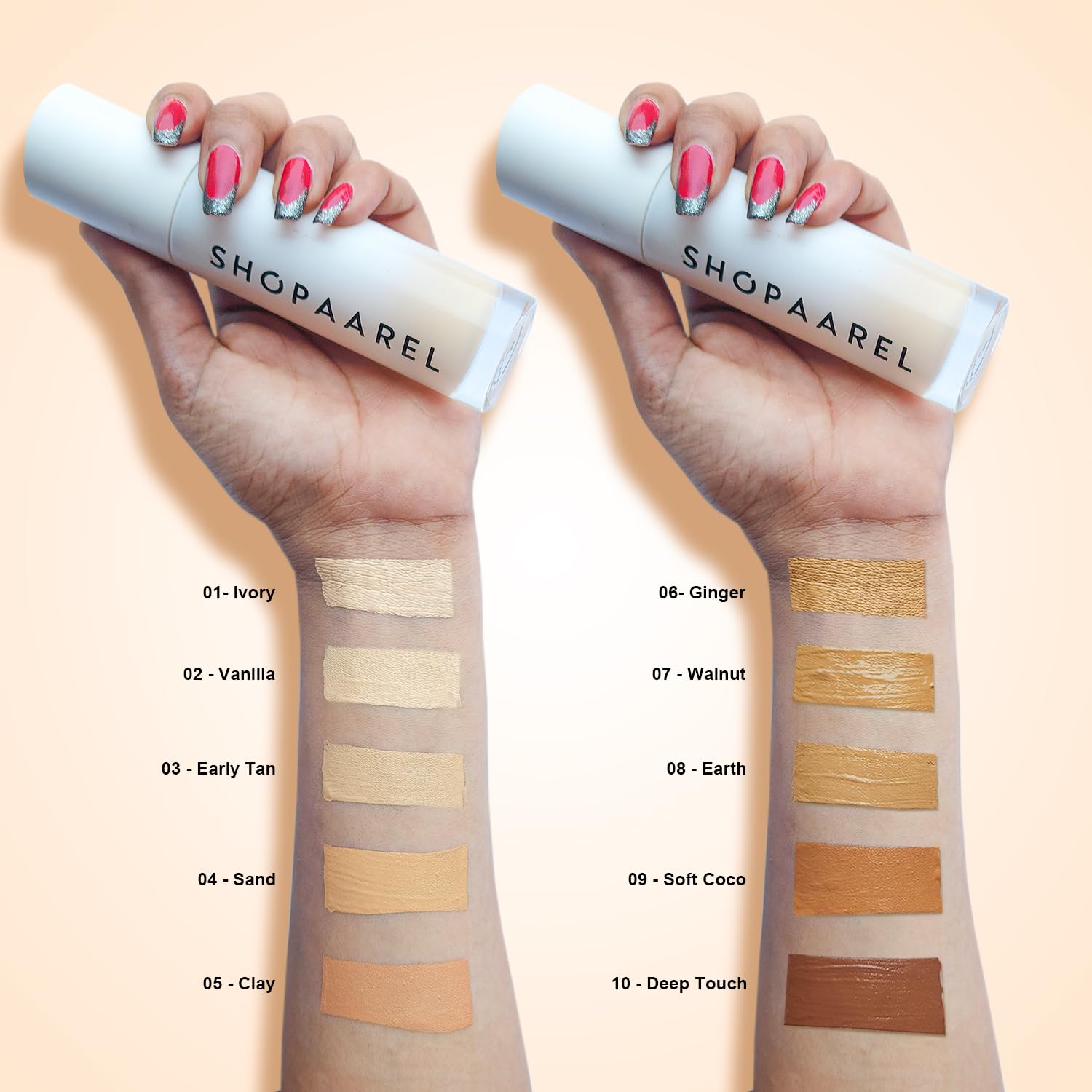 SHOPAAREL Miracle Skin Foundation (1,2,3,4,5,6,8) - 10