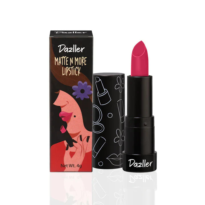 Dazller Matte 'N More Lipstick Creamy Matte, Long Stay, No Smudging, (M101 to M204) - 7