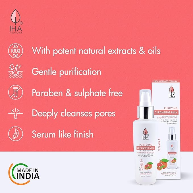 IHA Purifying Herbal Cleansing Milk - 100ml - 5