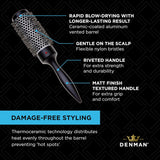 Denman D75 Hair Brush – Ultimate Detangling & Styling Brush - 5