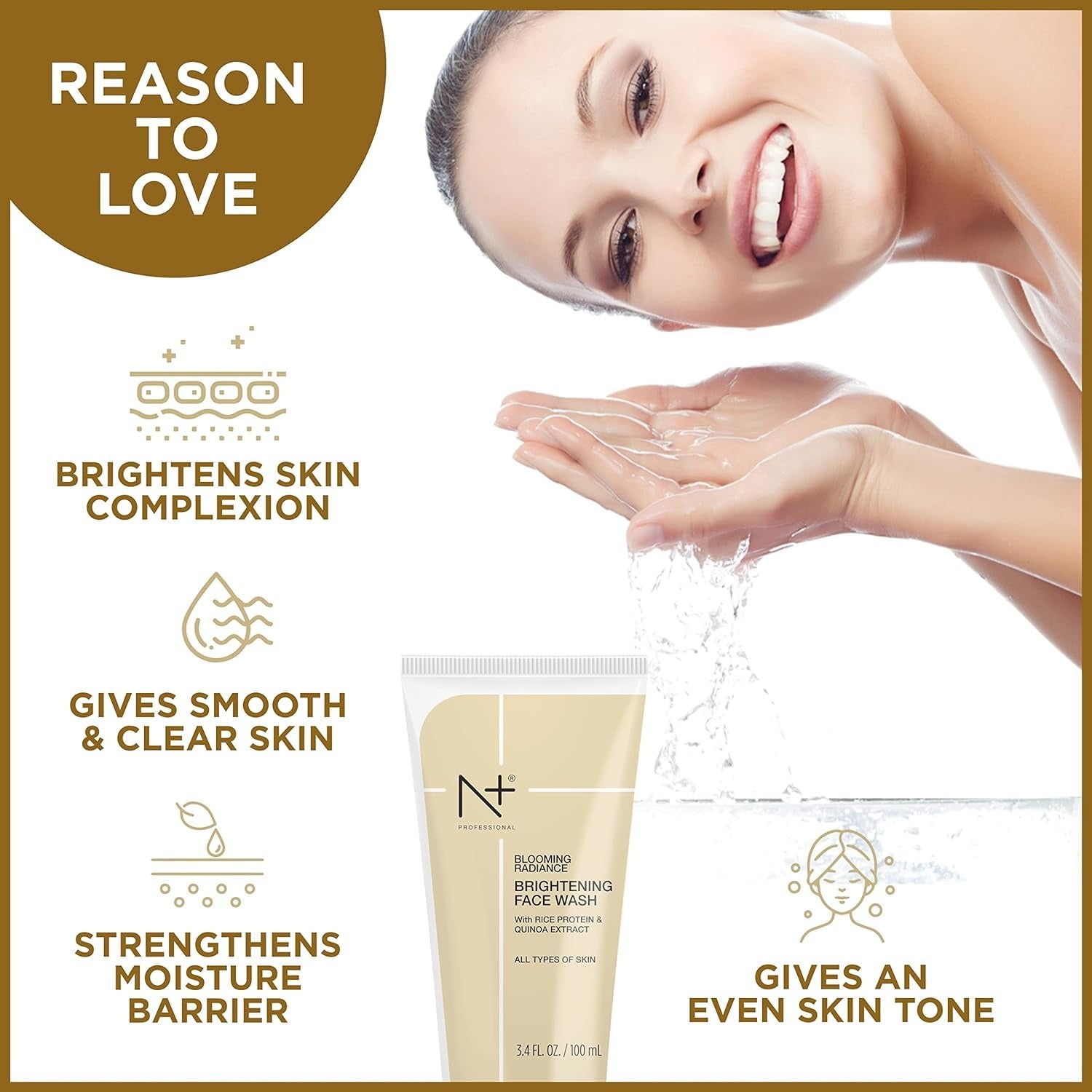 N Plus Professional Blooming Radiance Brightening Face Wash - 3