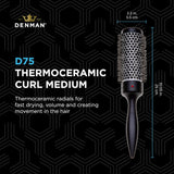 Denman D75 Hair Brush – Ultimate Detangling & Styling Brush - 2