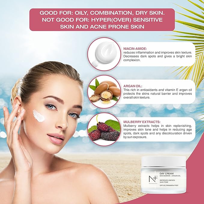 N+ Professional Day Cream with Niacinamide + Argan Oil SPF 20 - 6