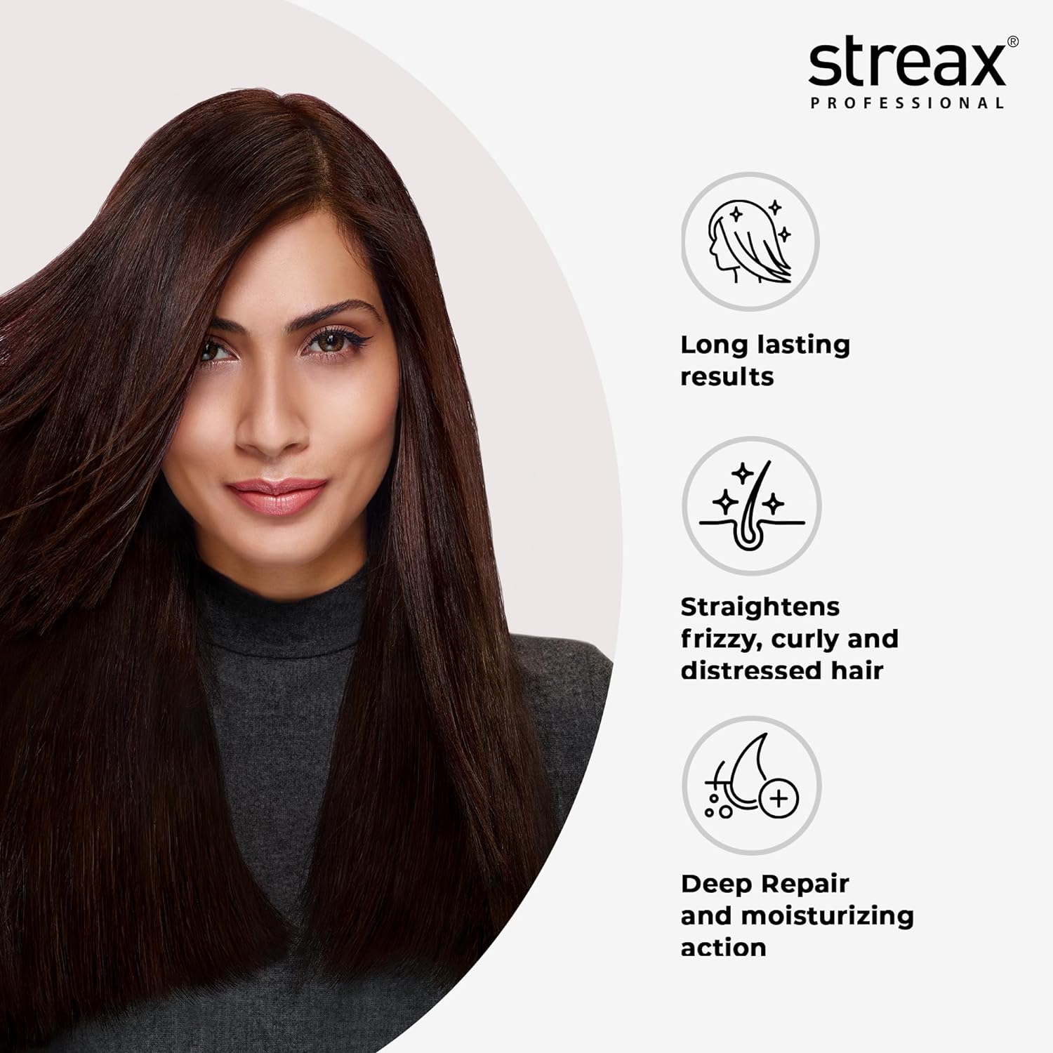 Streax Pro Hair Straightening Cream, Mild, 500ml - 4