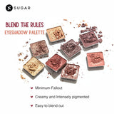 SUGAR Cosmetics Blend The Rules - Eyeshadow Palette 01 Flawless | PowderParaben-Free, Multicolor, Matte Finish - 4