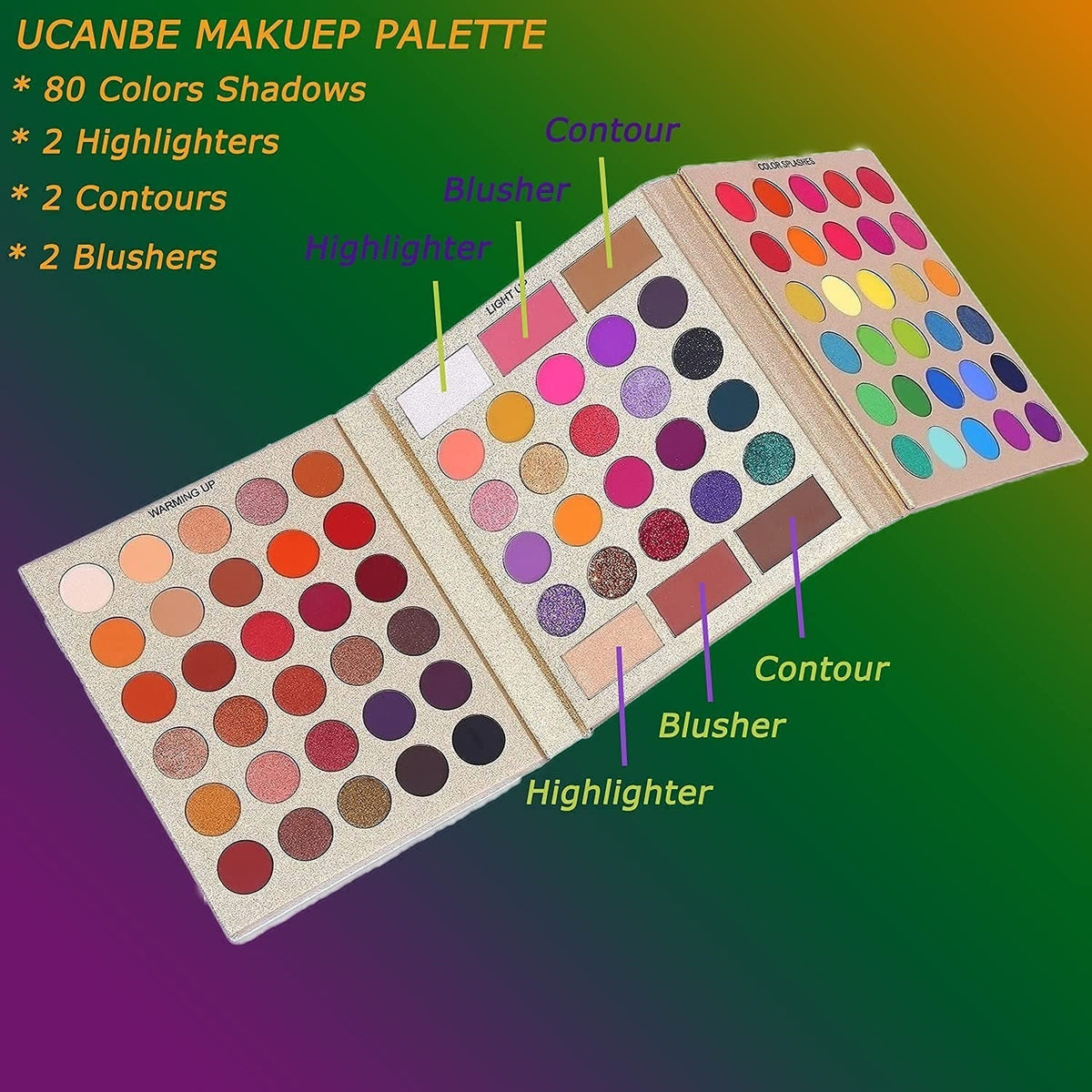 COSLUXE UCANBE Pretty All Set Eyeshadow Palette Set - 4