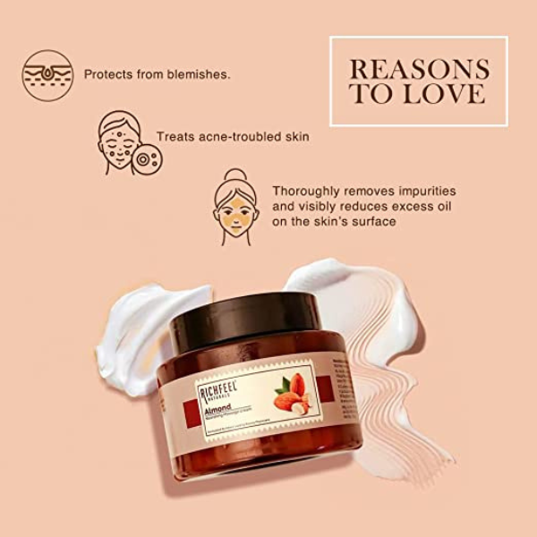 Richfeel Naturals Almond Nourishing Massage Cream - 5