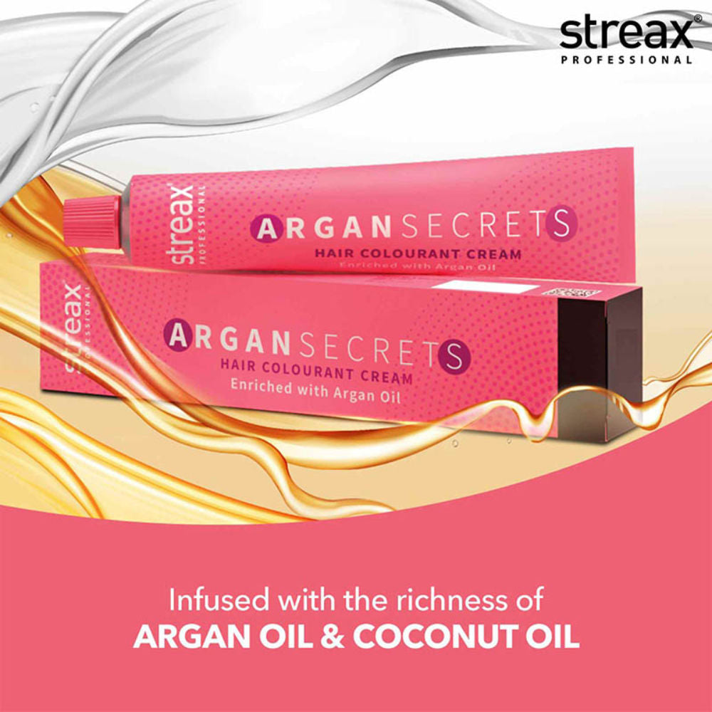 Streax Professional Argan Secret Hair Colourant Cream - Extra Light Blonde 10 - 60 gms - 3