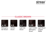 Streax Professional Argan Secrets Hair Colourant Cream - Light Golden Mahogany Brown 5.35 - 2