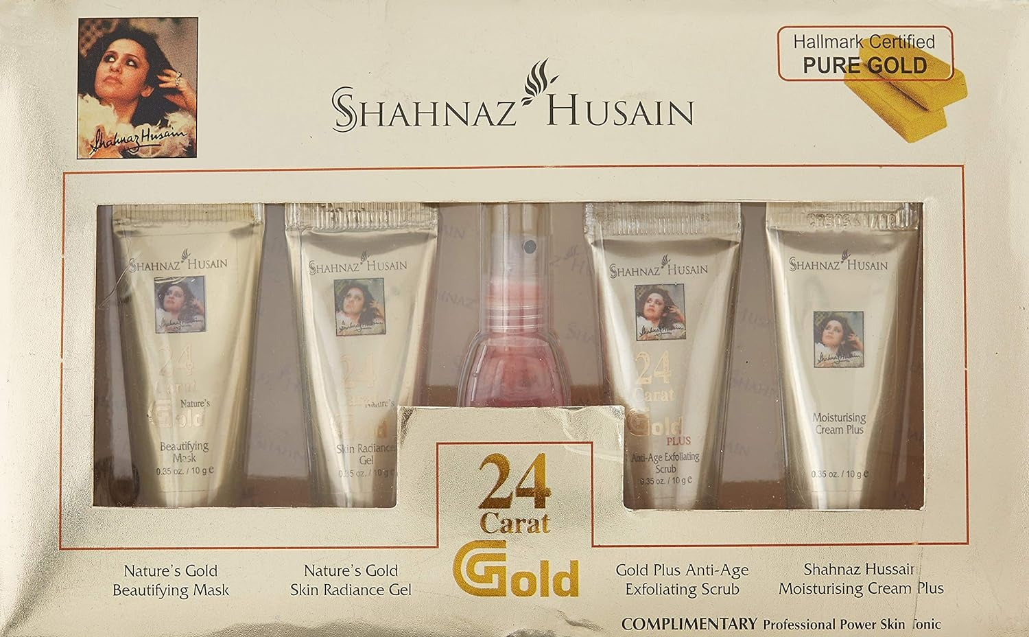 Shahnaz Husain Gold Facial Kit (Mini), 40g+15 ml, 5 Count (Pack of 1) - 3
