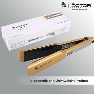 Hector Professionals, Hair Straightener iTouch HT-963B(Gold, White) KIng - 3