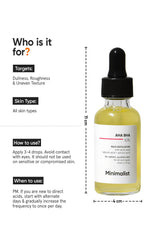 Minimalist AHA BHA 10% Face Exfoliator - 3